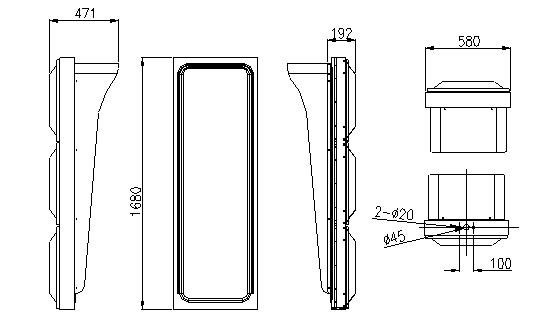 交通信号灯尺寸图