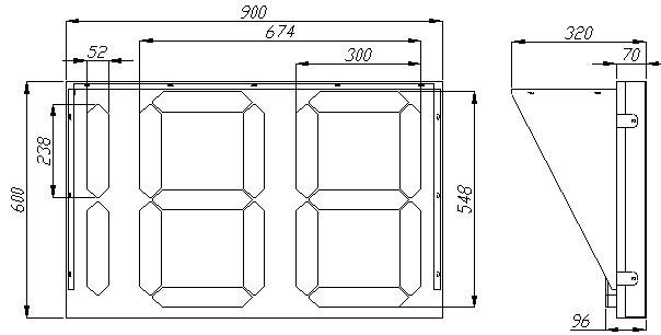 交通信号灯箱体尺寸图