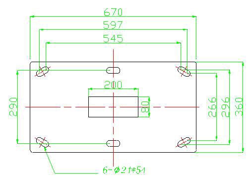 一体式交通信号灯安装孔位图