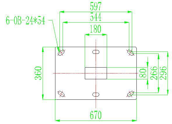 一体式信号灯孔位图